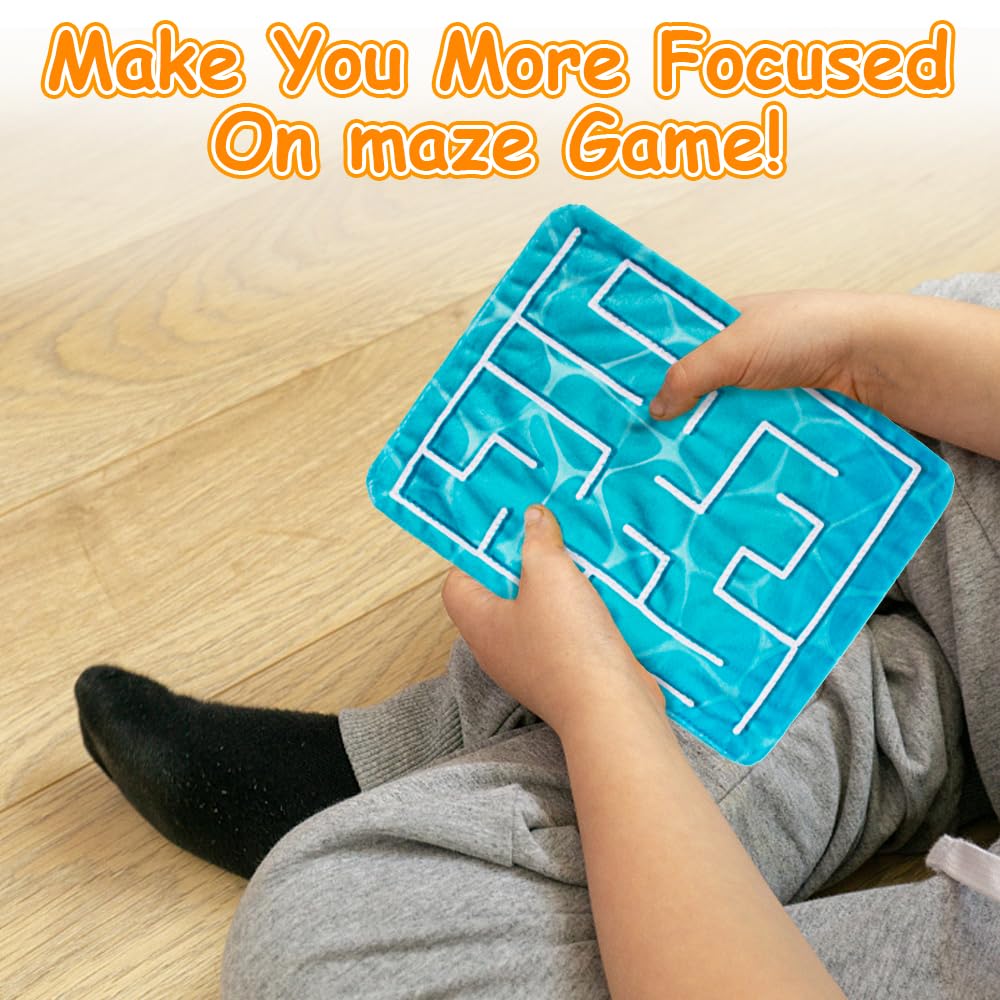 Inbeby 5 Pcs Marble Maze Mat — Sensory Fidget Toys, 2 Sizes, Soft Quiet, Calming for Kids & Adults
