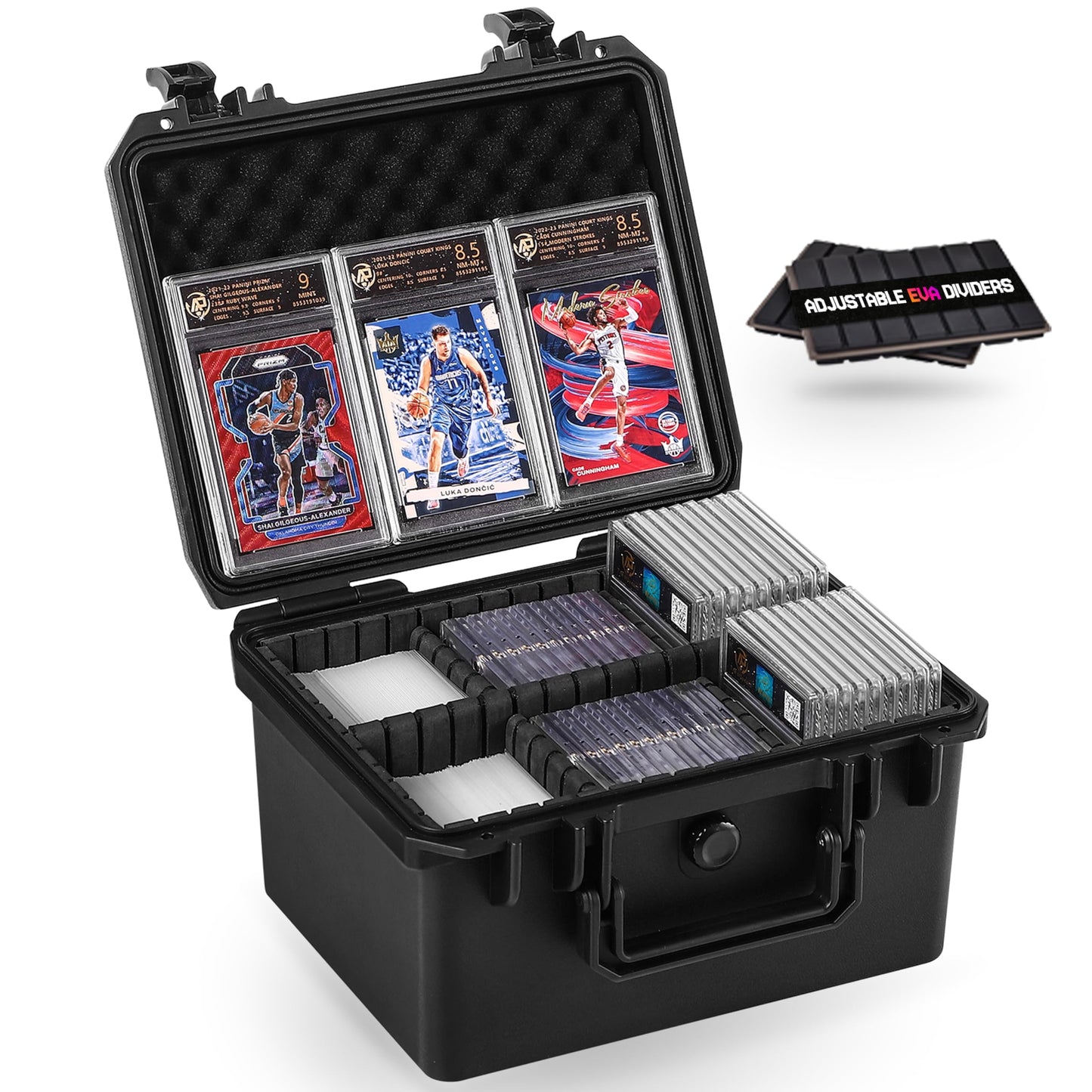 INCHOICASES Card Case – Waterproof Hard Carrying Case for 250+ Graded or Standard Trading Cards