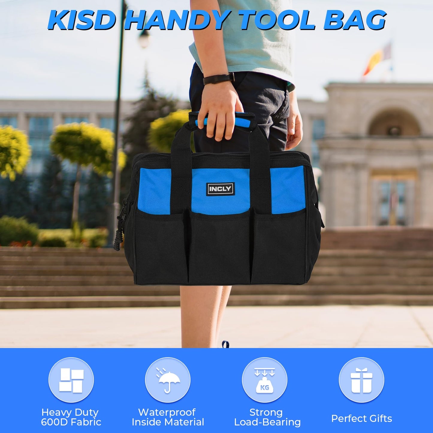 INCLY 24-Pcs Kids Real Tool Set with Tool Bag – Real-World DIY for Kids
