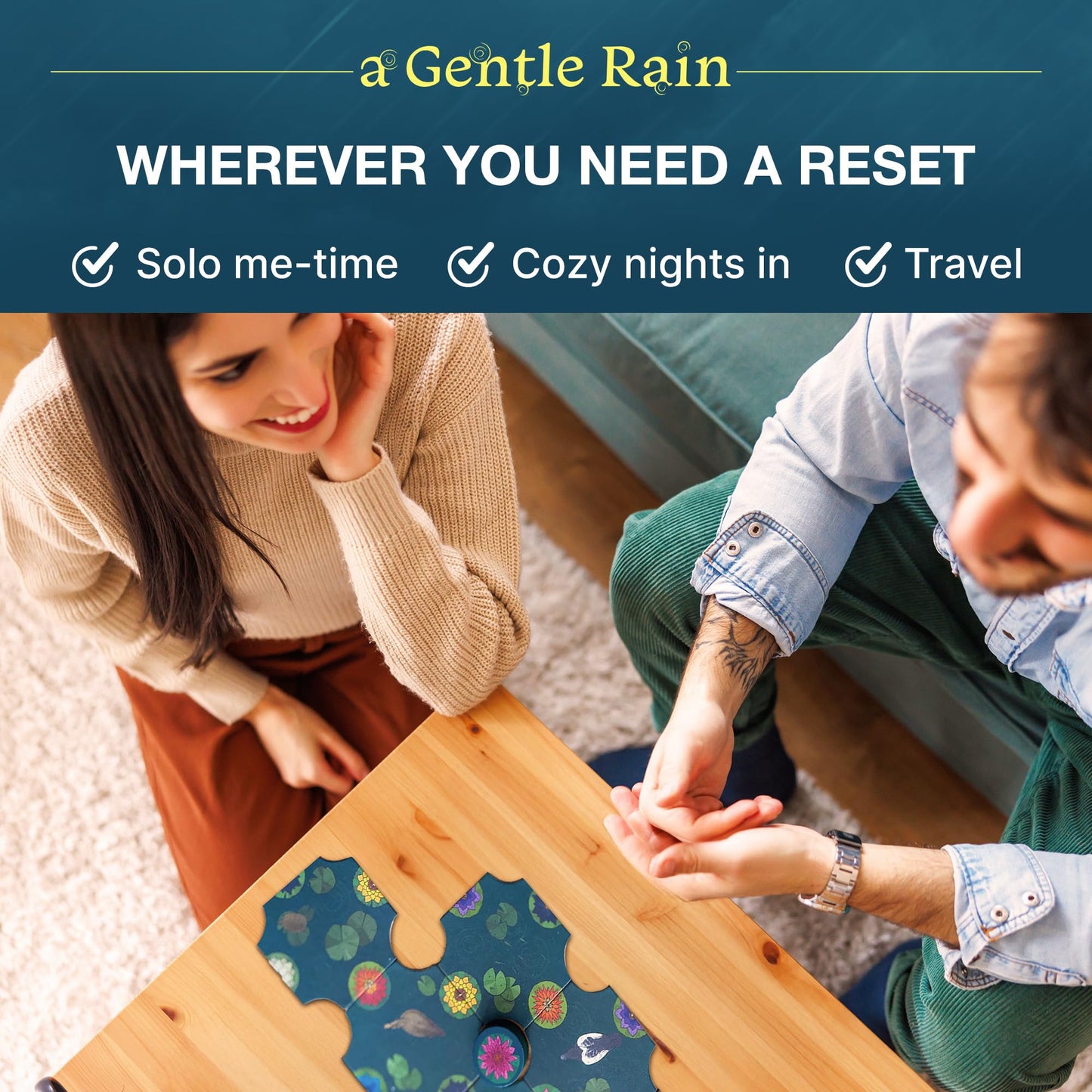 Incredible Dream A Gentle Rain – Calming Tile-Laying Puzzle Game (15-Minute Mindful Play)