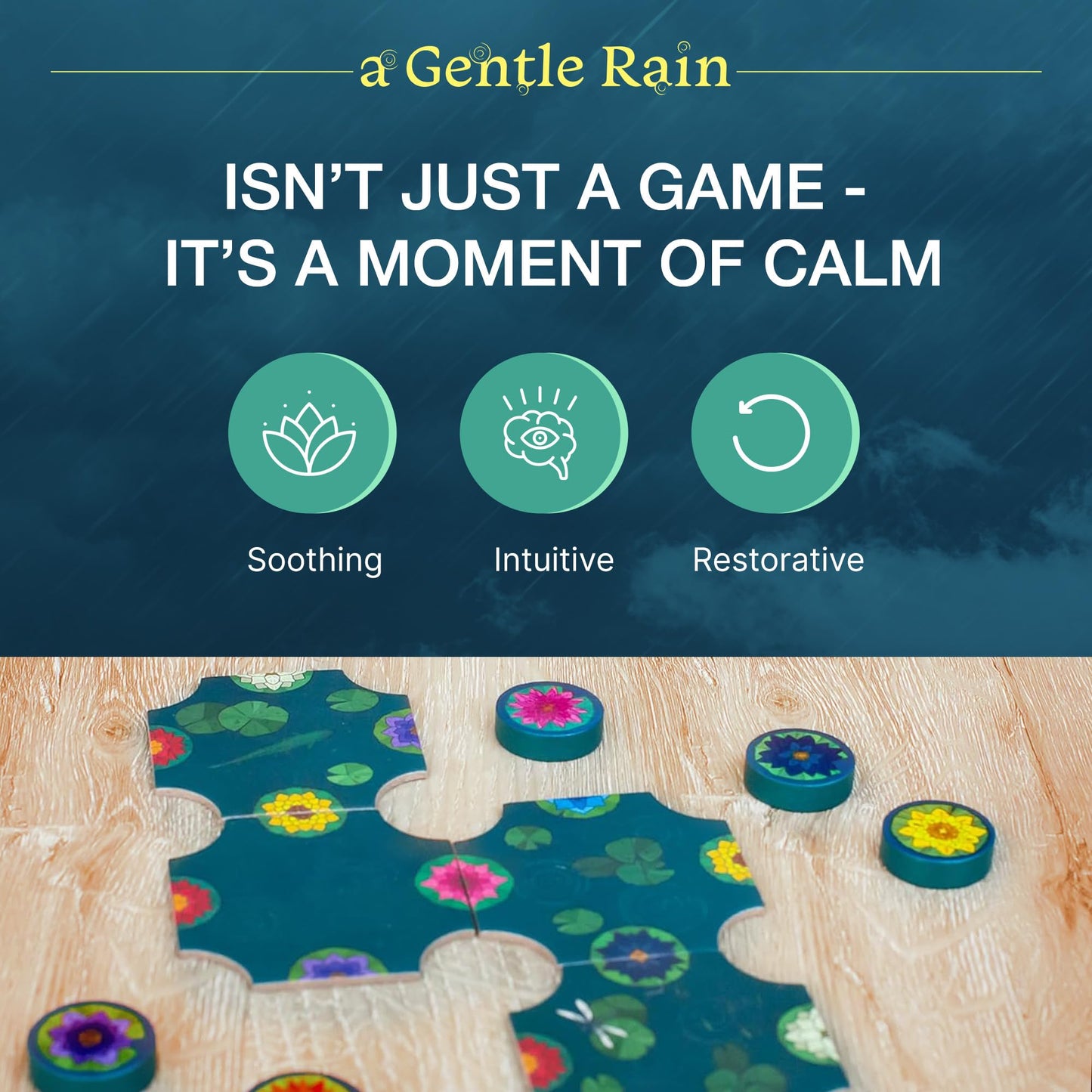 Incredible Dream A Gentle Rain – Calming Tile-Laying Puzzle Game (15-Minute Mindful Play)