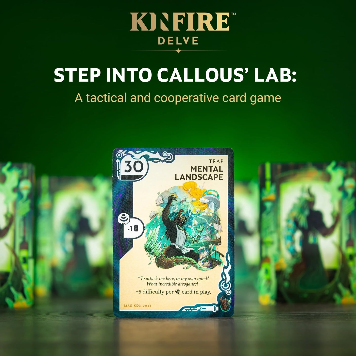 Kinfire Delve: Callous’ Lab – Tactical Solo or 2-Player Card & Dice Game | Incredible Dream