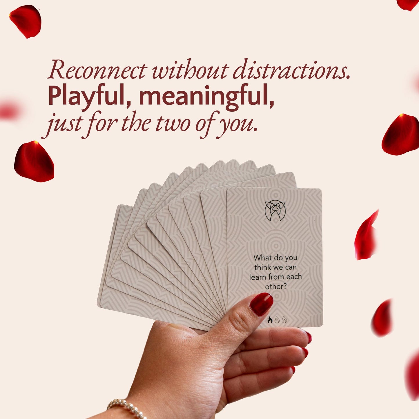 INDEEP Couples Game — 100 Prompts, 15 Deeper Cards, 3 Levels for Date Night
