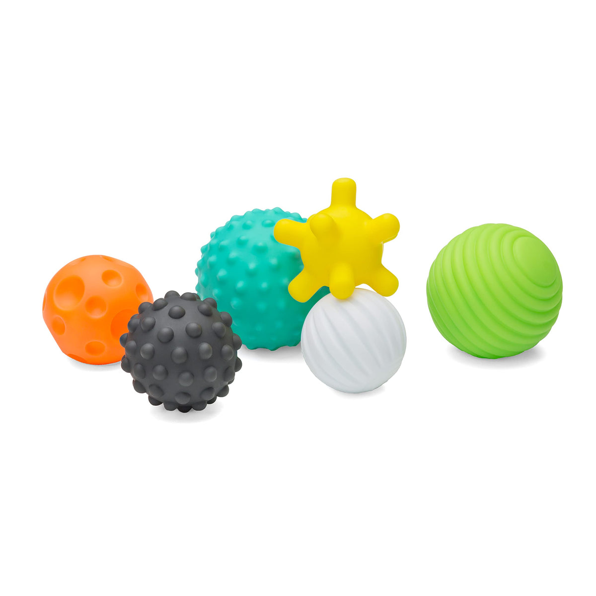 Infantino Textured Multi Ball Set | Sensory Toys for 6+ Months | 6-Piece