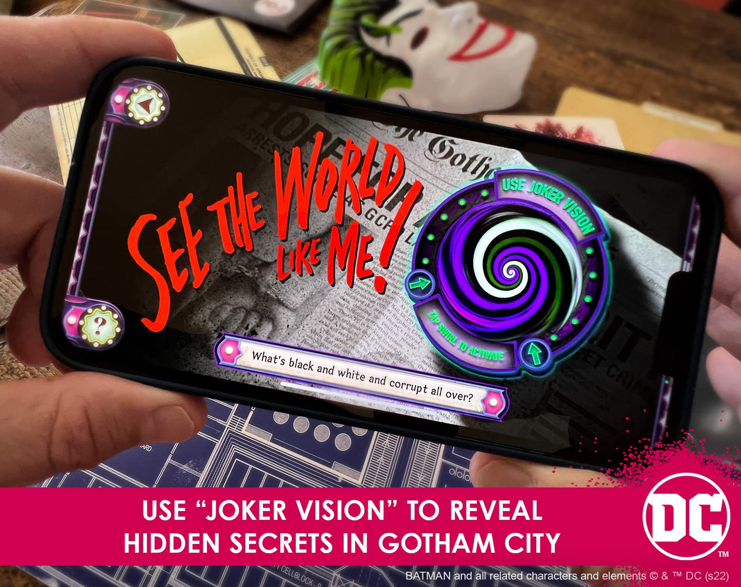 Infinite Rabbit Holes Arkham Asylum Files: Panic in Gotham City AR Board Game