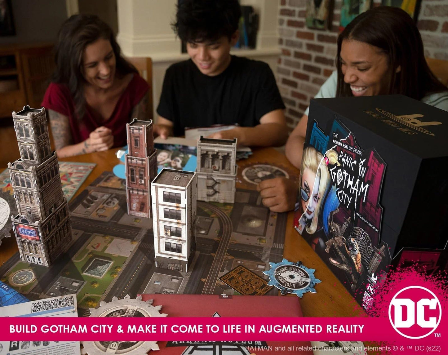 Infinite Rabbit Holes Arkham Asylum Files: Panic in Gotham City AR Board Game