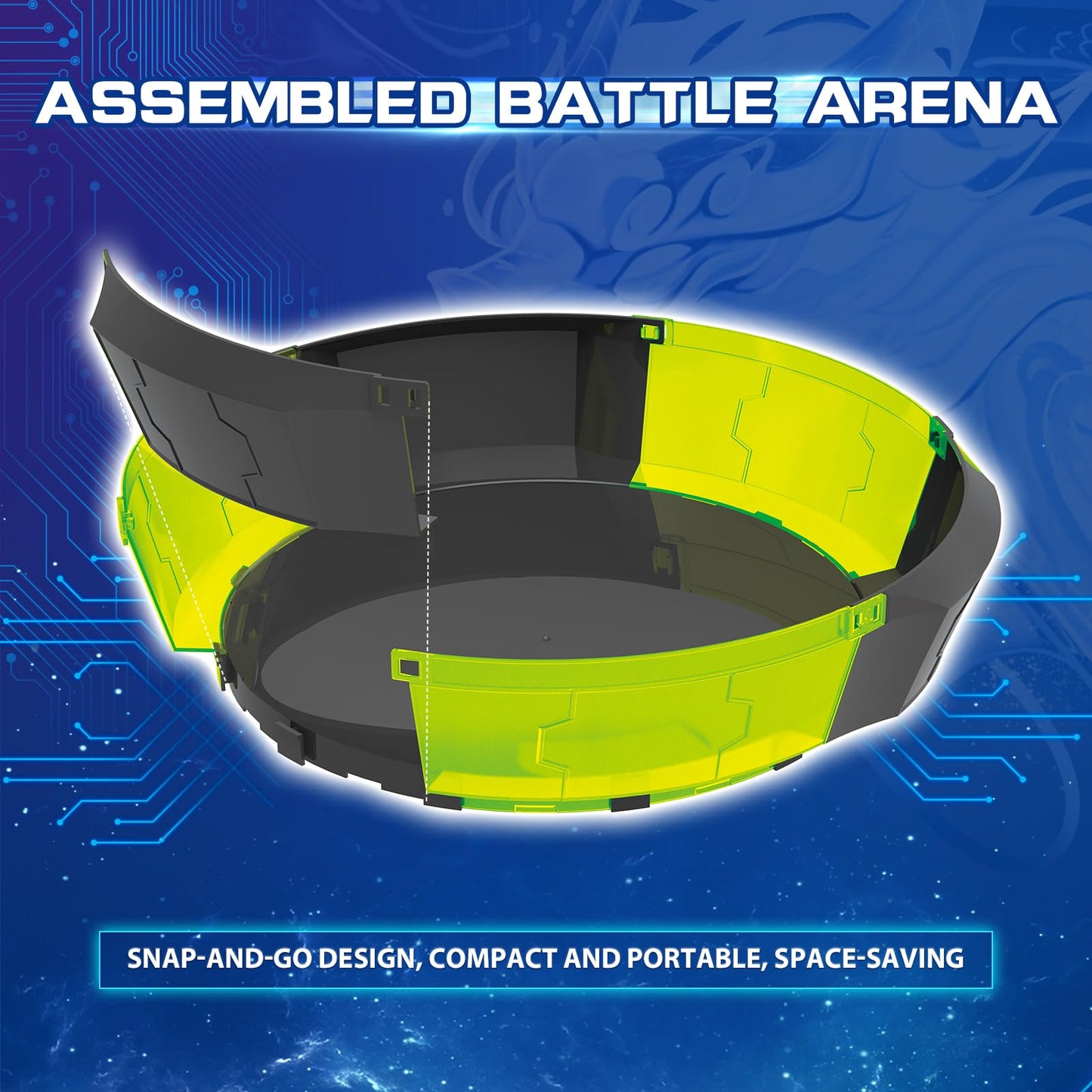 Infinity Nado Battle Set | Modular Stadium Arena, Infinite Acceleration, Glowing Metal Battle Tops