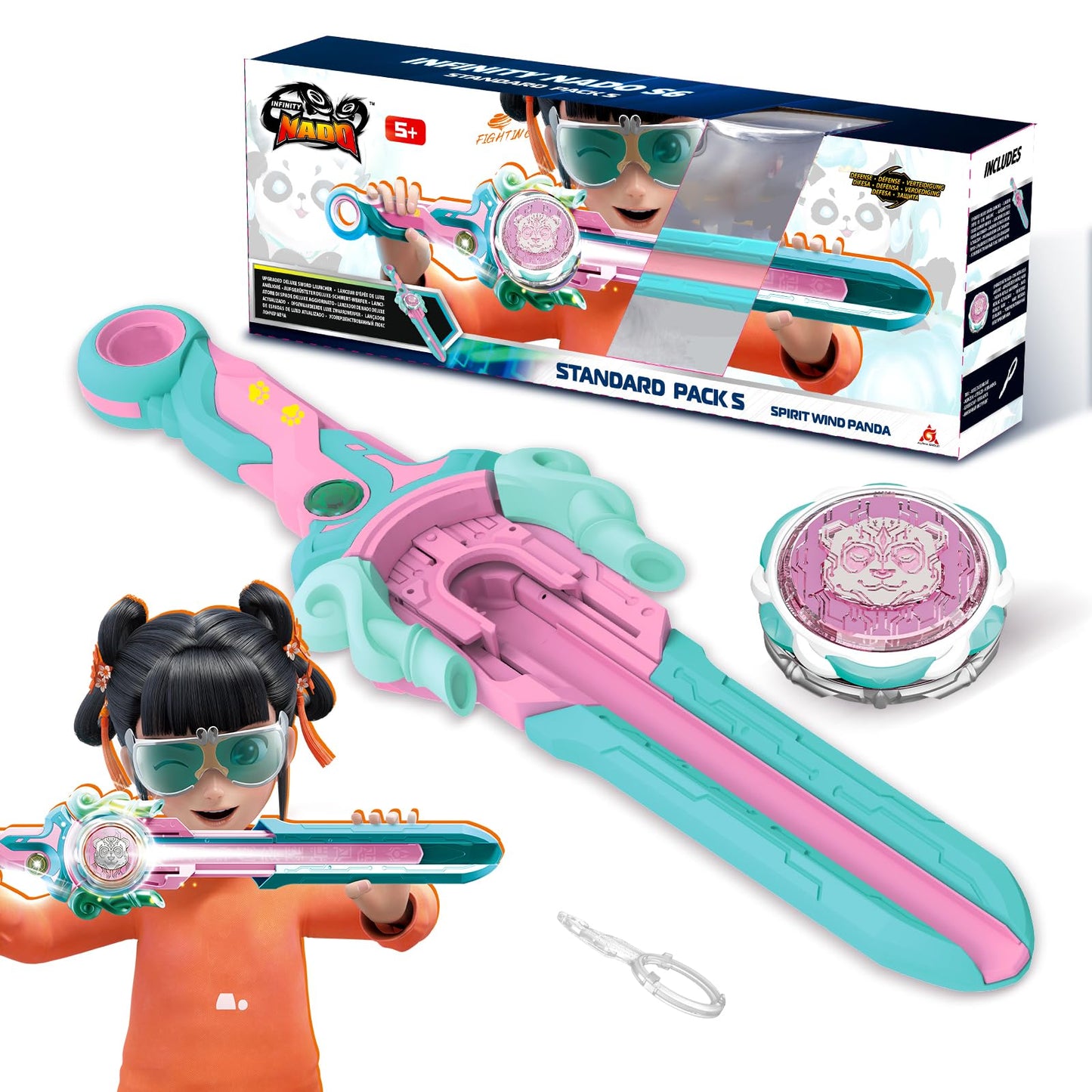 Infinity Nado Battling Toys: Spinning Top & Sword Launcher Battle Set for Kids (Ages 5–12)