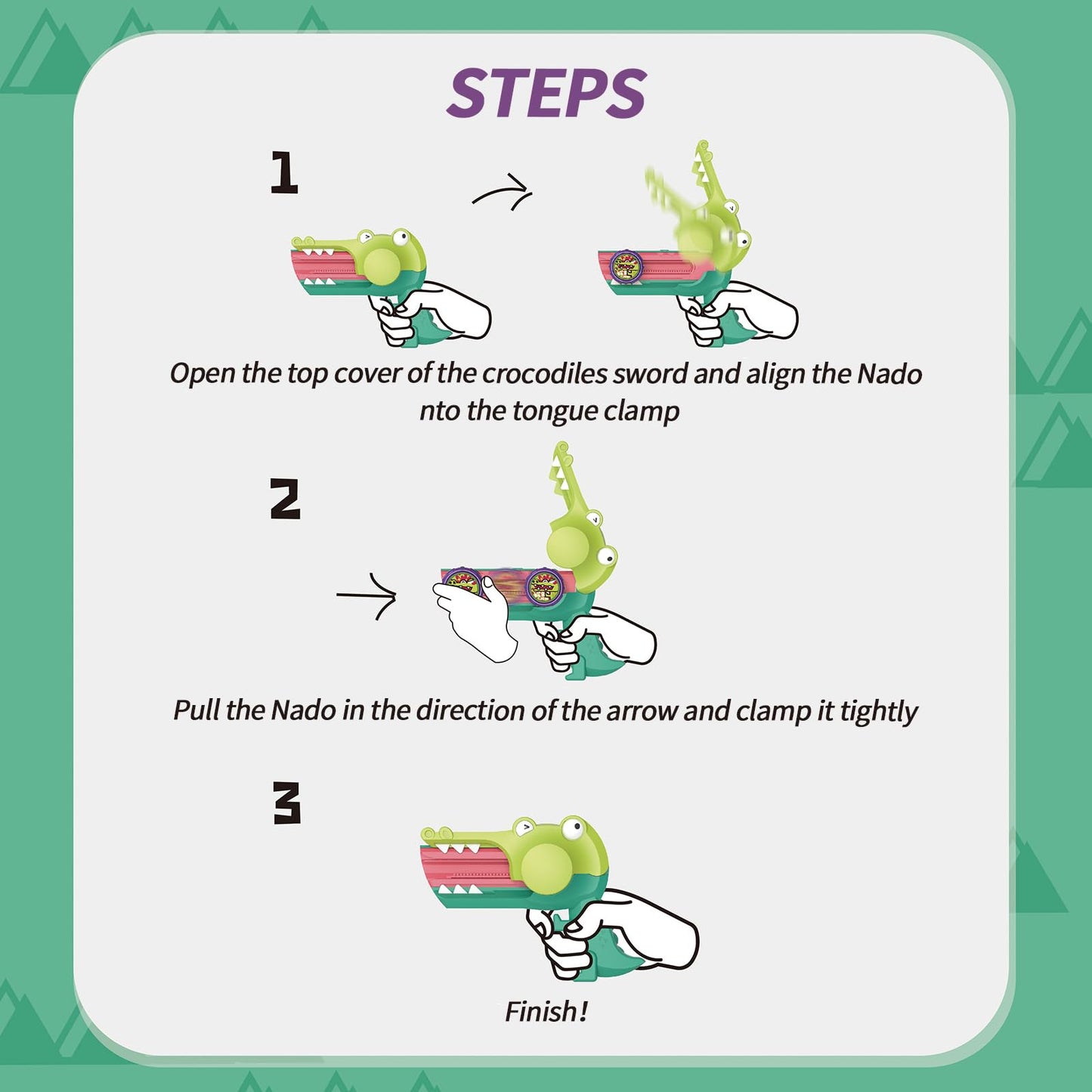 Infinity Nado NFINITY NADO Spinning Top with Crocodile Launcher – Battle Top for Kids