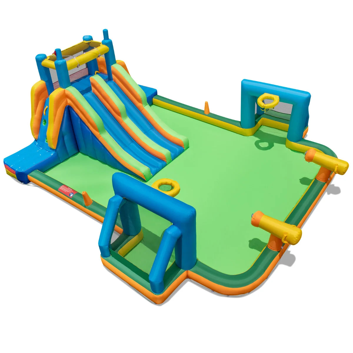 Inflatable Outdoor Water Park for Kids  with Climbing Wall