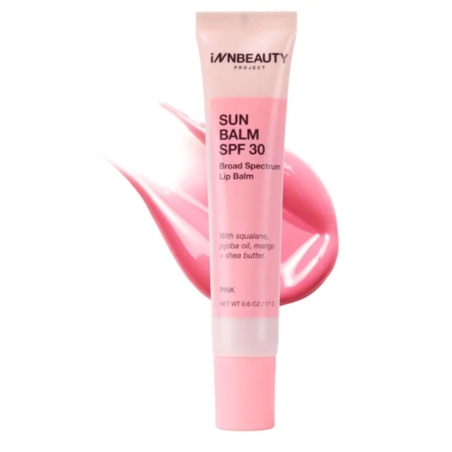 INNBEAUTY Project Sun Balm SPF 30 Lip Tint – Pink Shade, 0.6 oz