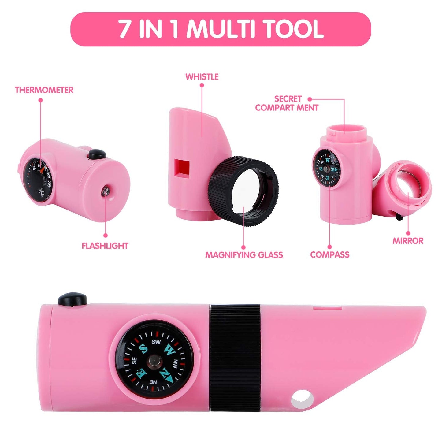 INNOCHEER Explorer Kit for Girls | Bug Catcher Kit for Kids Outdoor Adventures