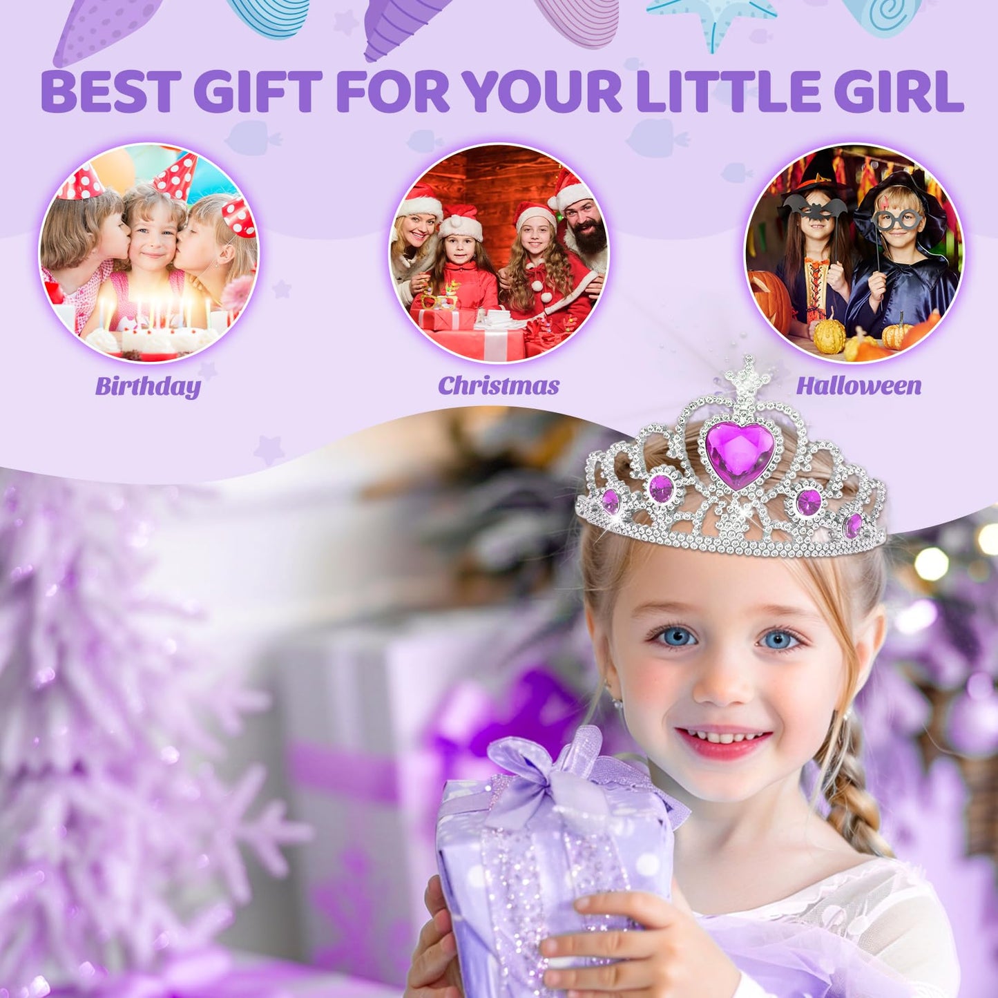 INNOCHEER Pretend Makeup Kit for Toddlers – Mermaid Themed Toy Set for Safe, Imaginative Play