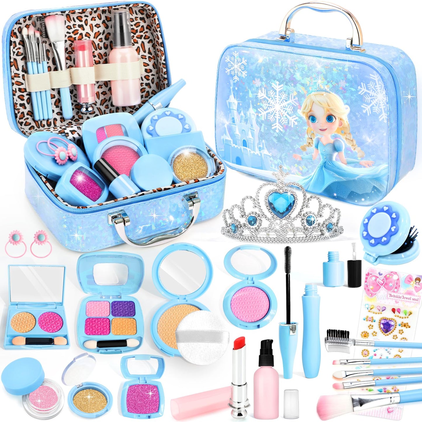 INNOCHEER Pretend Makeup Kit for Toddlers – Safe Frozen Toy Gift for Girls 3-7