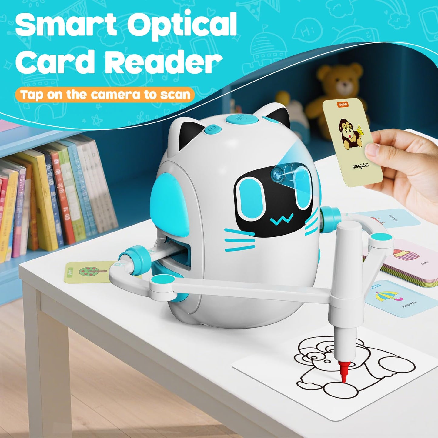 Innofans Drawing Robot for Kids with Camera Recognition – Interactive Learning Toy for Ages 3–8