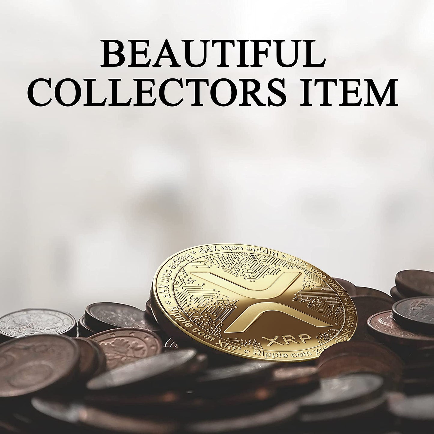 innoGadgets XRP Coin – 24k Gold Plated Collector's Item with Protective Case