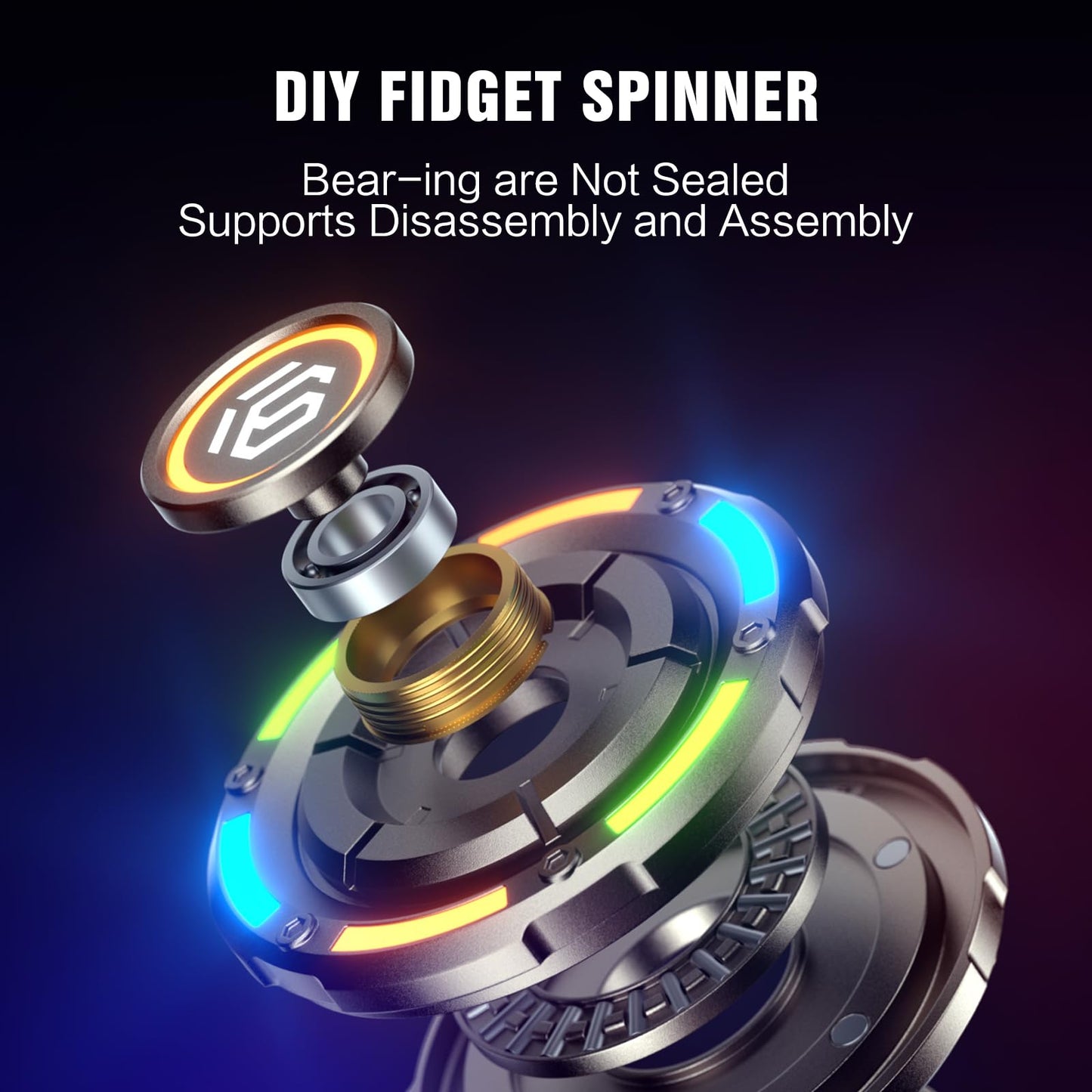 INNÔPLUS Fidget Spinner – Premium 2-in-1 Toy for Stress Relief
