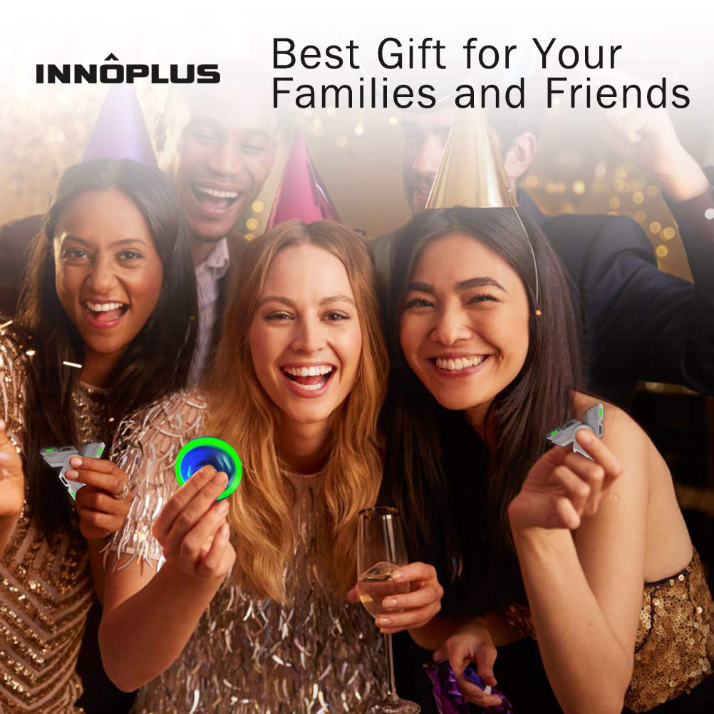 INNÔPLUS Fidget Spinner — Metal Hand Toy for Stress Relief, Glow in the Dark, Portable Gift