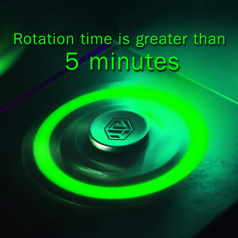 INNÔPLUS Fidget Spinner — Metal Hand Toy for Stress Relief, Glow in the Dark, Portable Gift