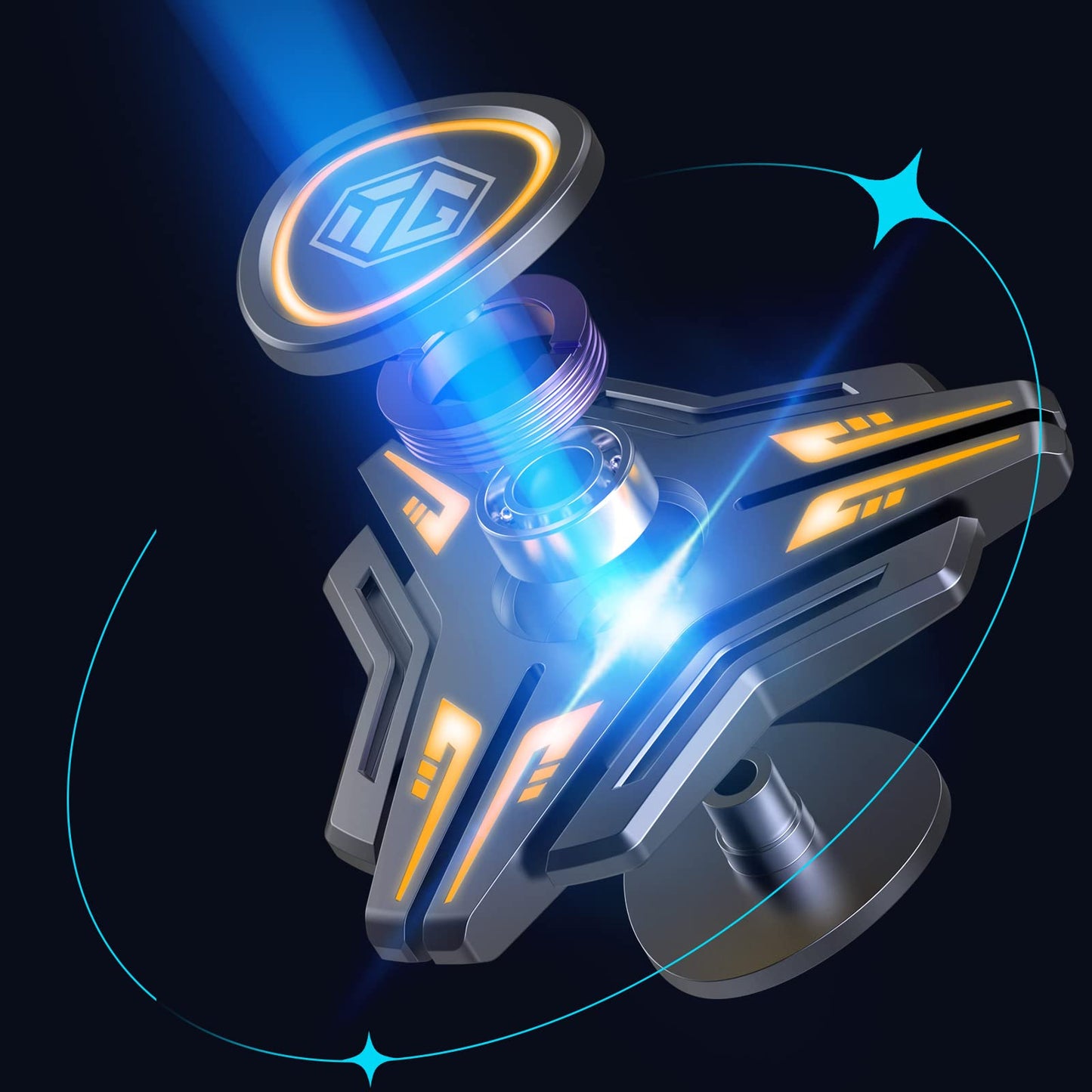 INNÔPLUS Fidget Spinner – Light-Up Metal Spinner for Focus and Stress Relief