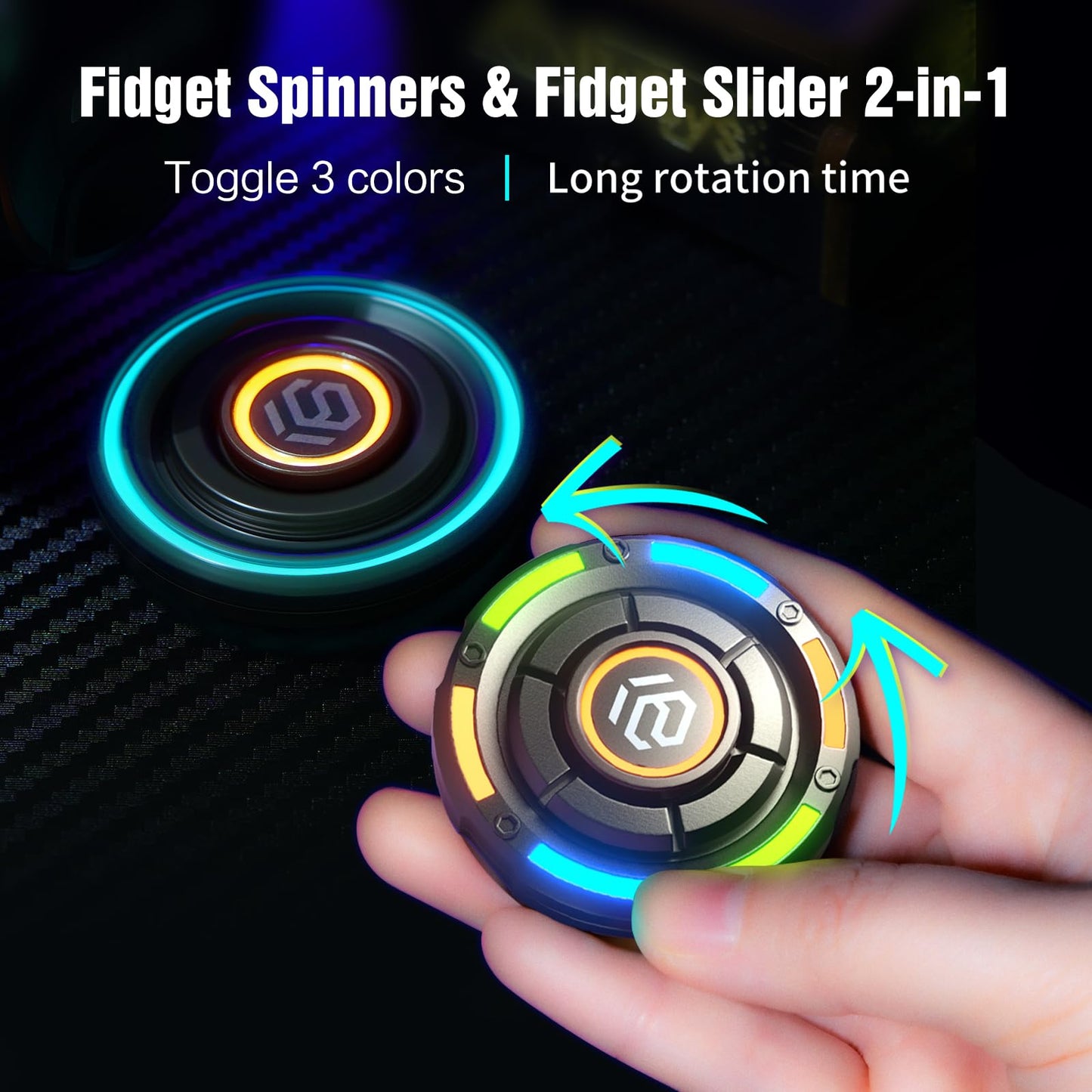 INNÔPLUS Fidget Spinner – Premium 2-in-1 Toy for Stress Relief