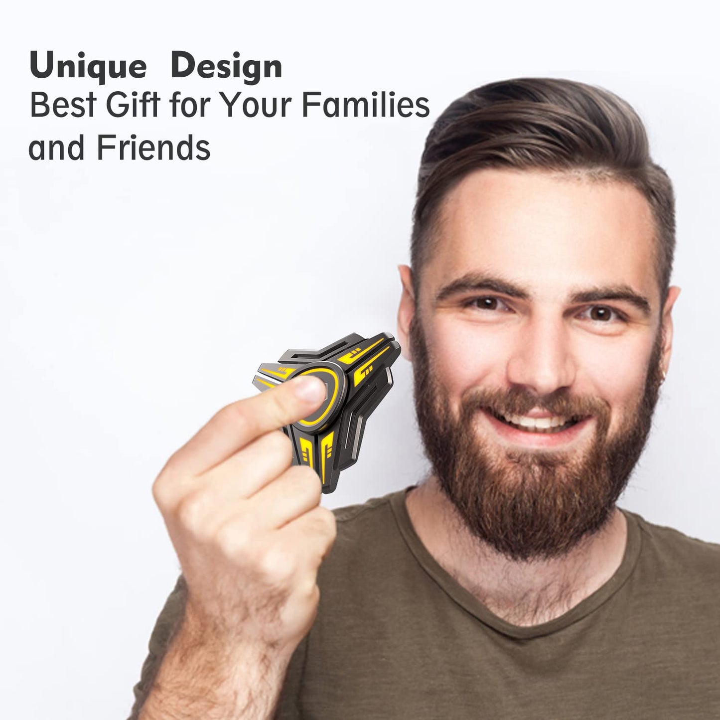 INNÔPLUS Fidget Spinner – Light-Up Metal Spinner for Focus and Stress Relief