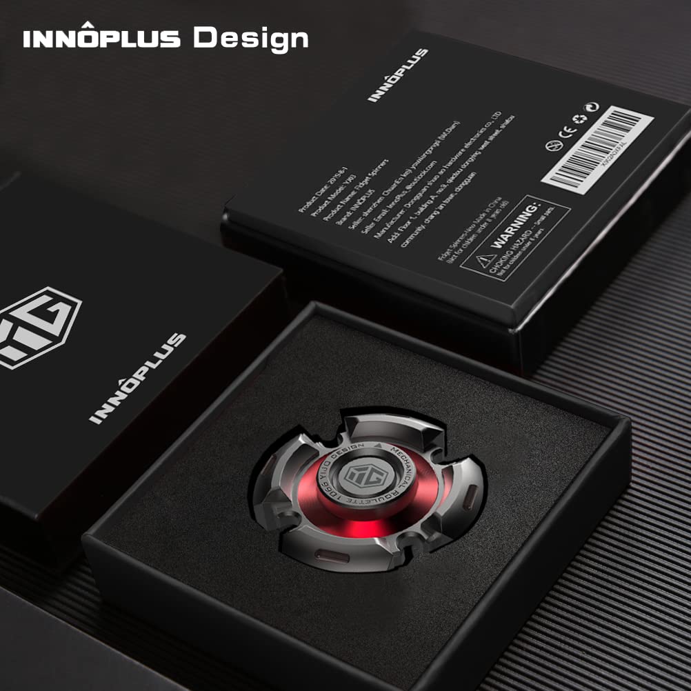 INNÔPLUS Fidget Spinner — Glow-in-the-Dark Metal Spinner for Focus, Calm, and Portability