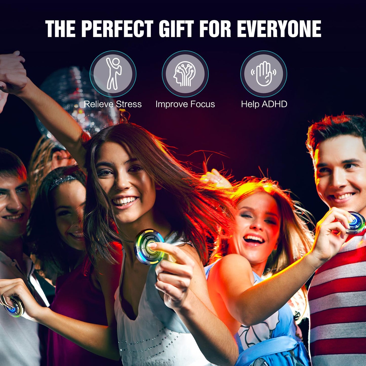INNÔPLUS Fidget Spinner – Premium 2-in-1 Toy for Stress Relief