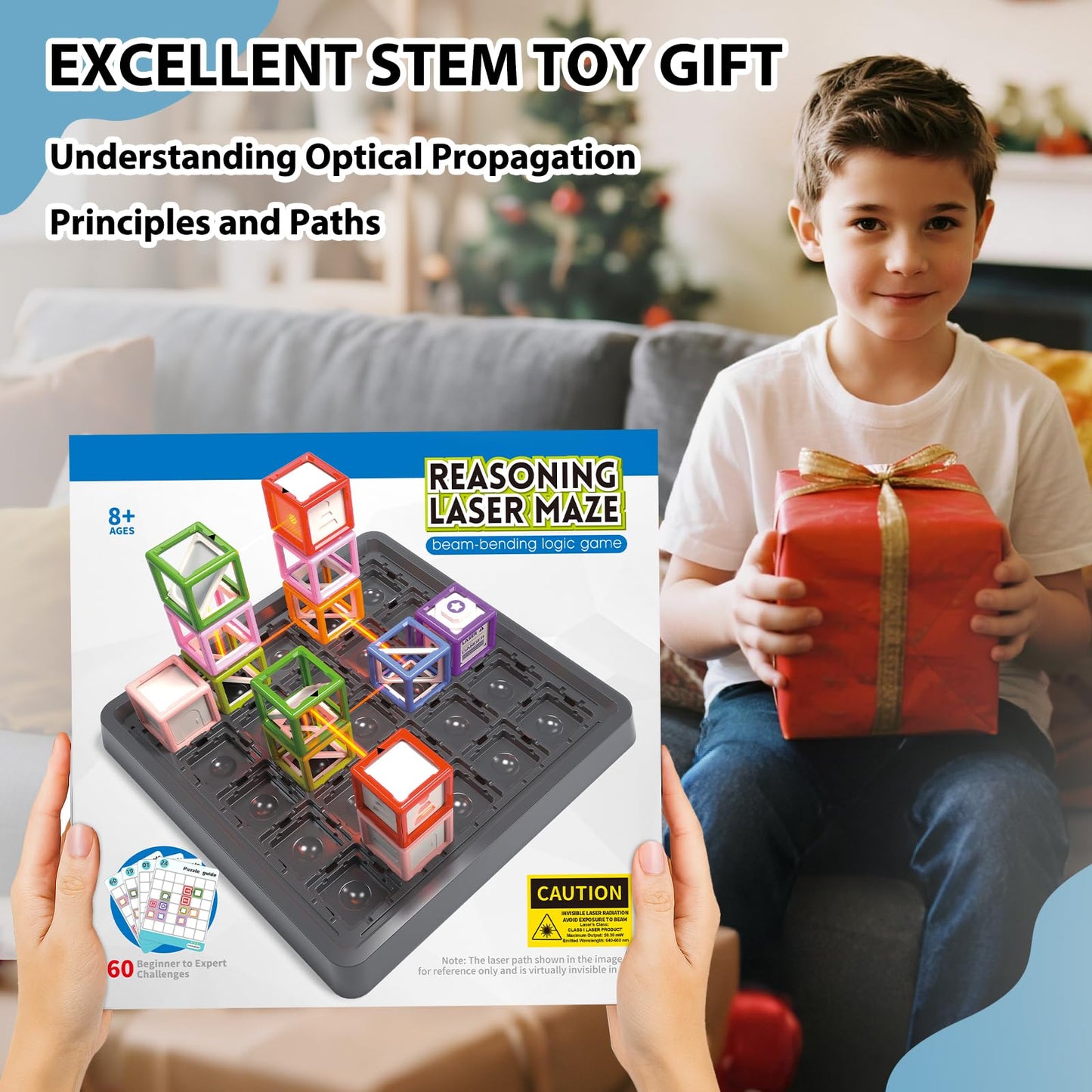 Innovakids Laser Maze Reasoning Game – 60+ STEM Optical Challenges for Ages 8+