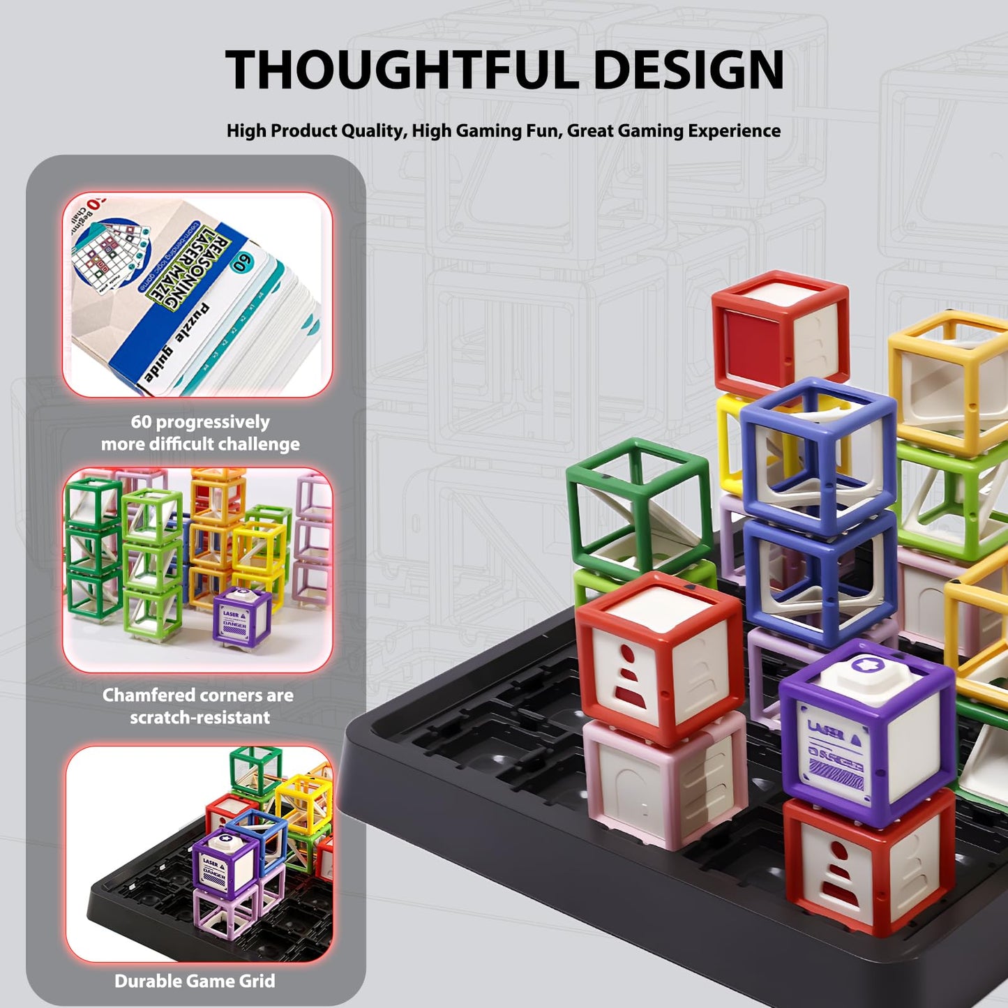 Innovakids Laser Maze Reasoning Game – 60+ STEM Optical Challenges for Ages 8+