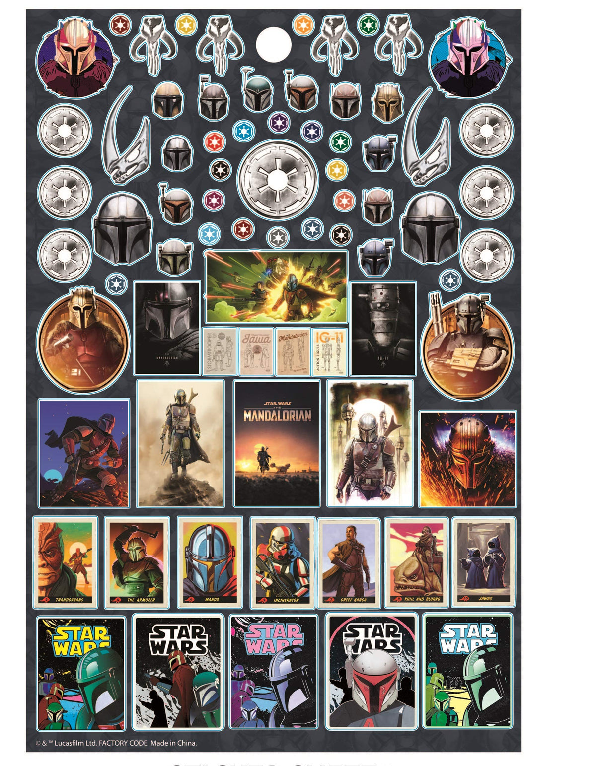 Innovative Designs Baby Yoda Sticker Pack – Over 300 Mandalorian Stickers