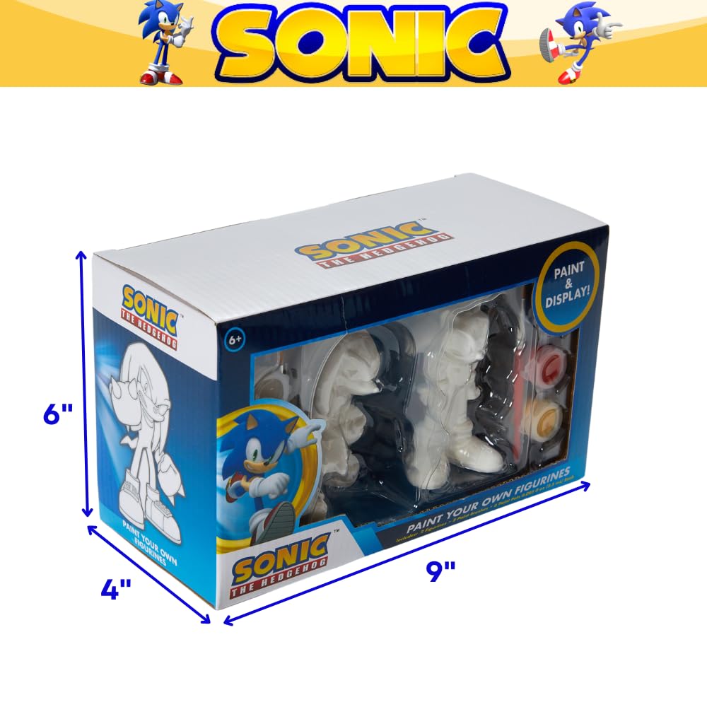 Innovative Designs Sonic The Hedgehog DIY Paint-Your-Own Figurines Set — Sonic & Knuckles