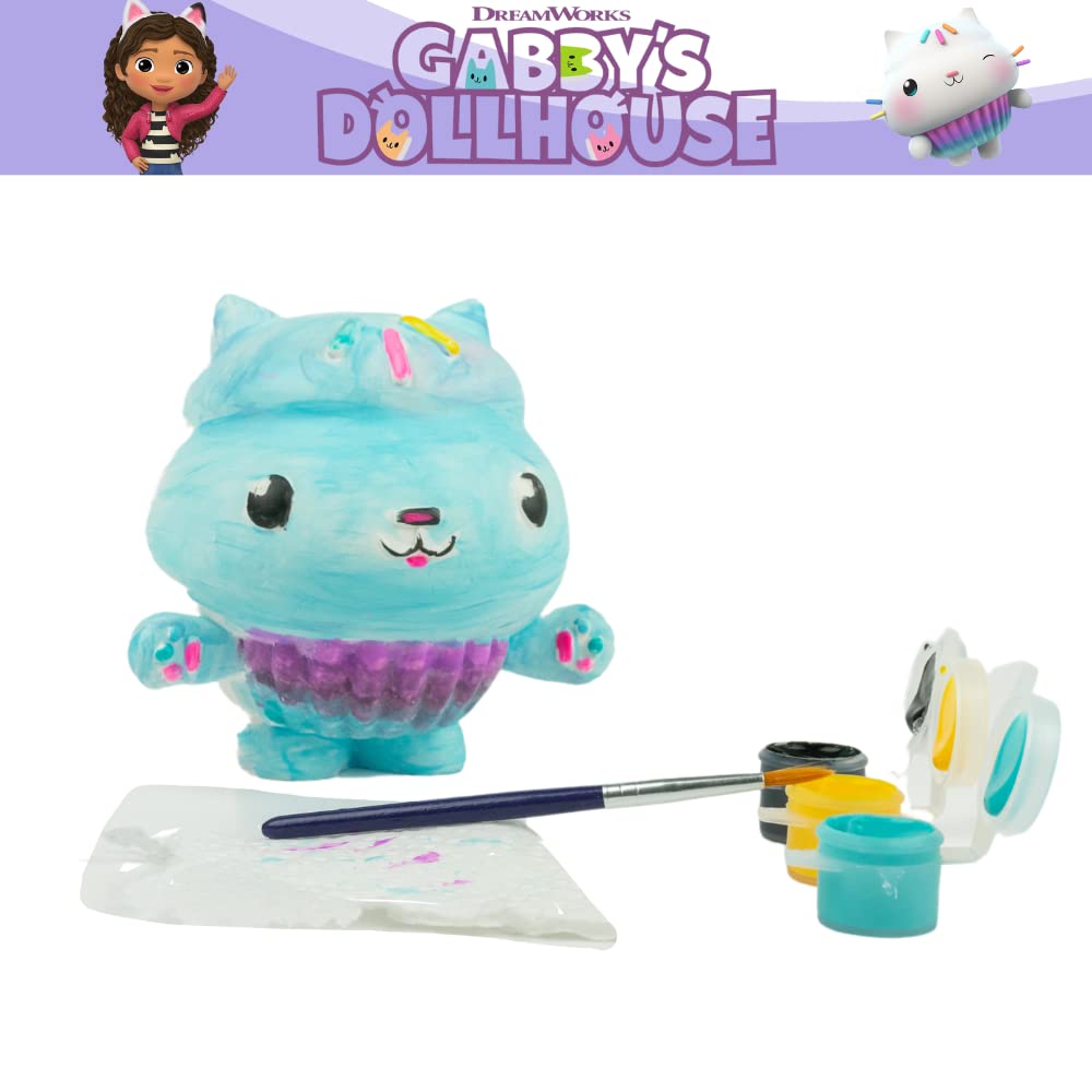 Innovative Designs Gabby’s Dollhouse DIY Paint Your Own Figurines – Arts & Crafts Set for Girls