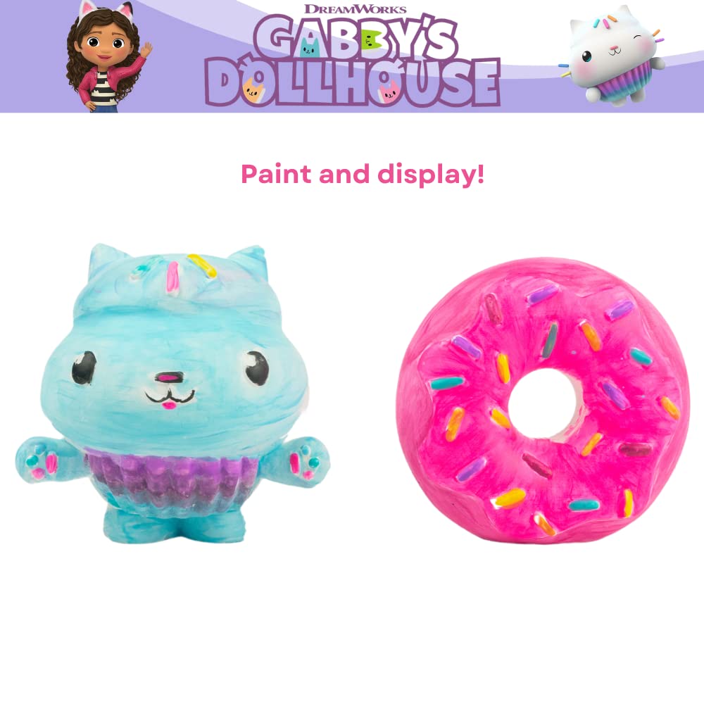 Innovative Designs Gabby’s Dollhouse DIY Paint Your Own Figurines – Arts & Crafts Set for Girls
