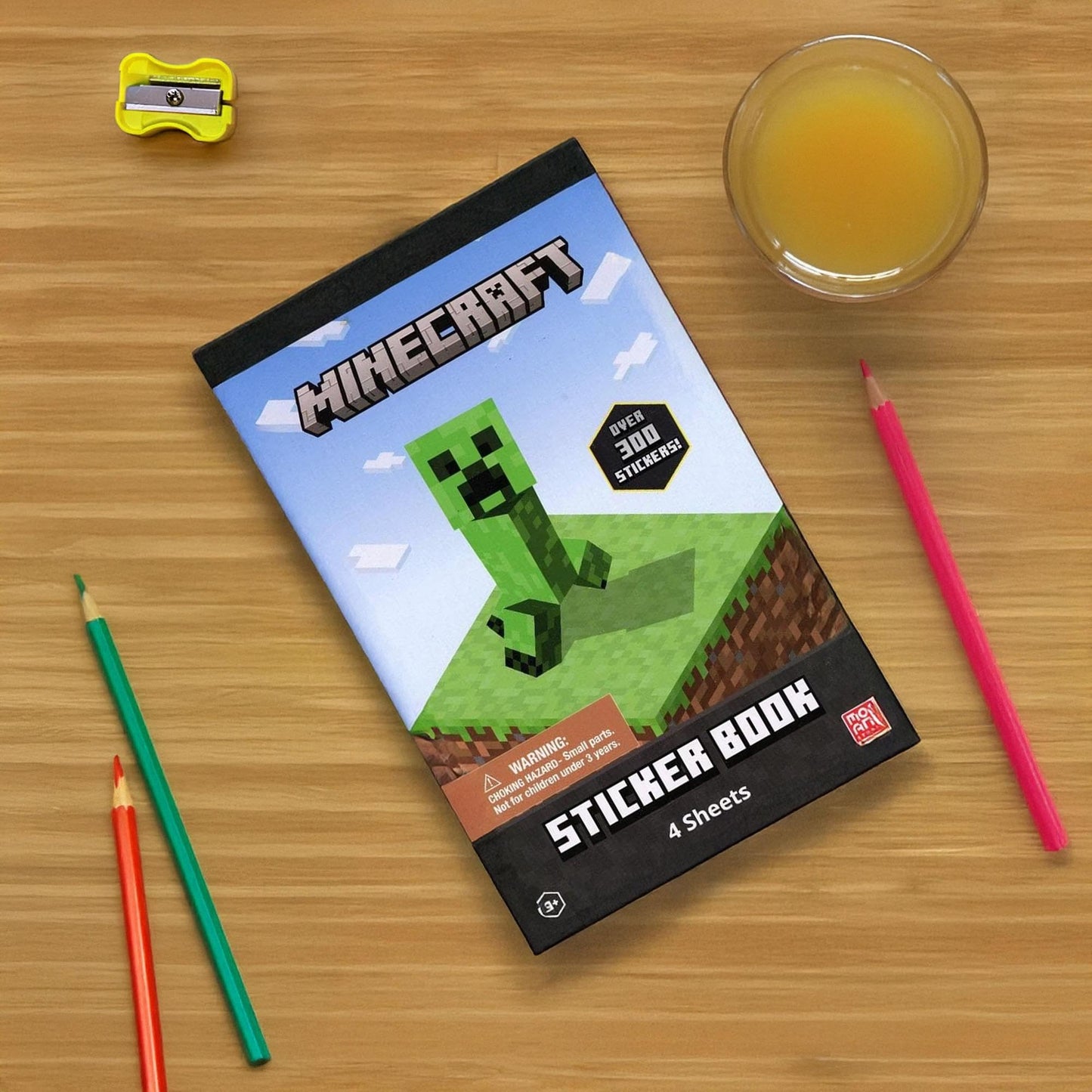 Minecraft 4 Sheet Sticker Pad, 200+ Stickers | Innovative Designs