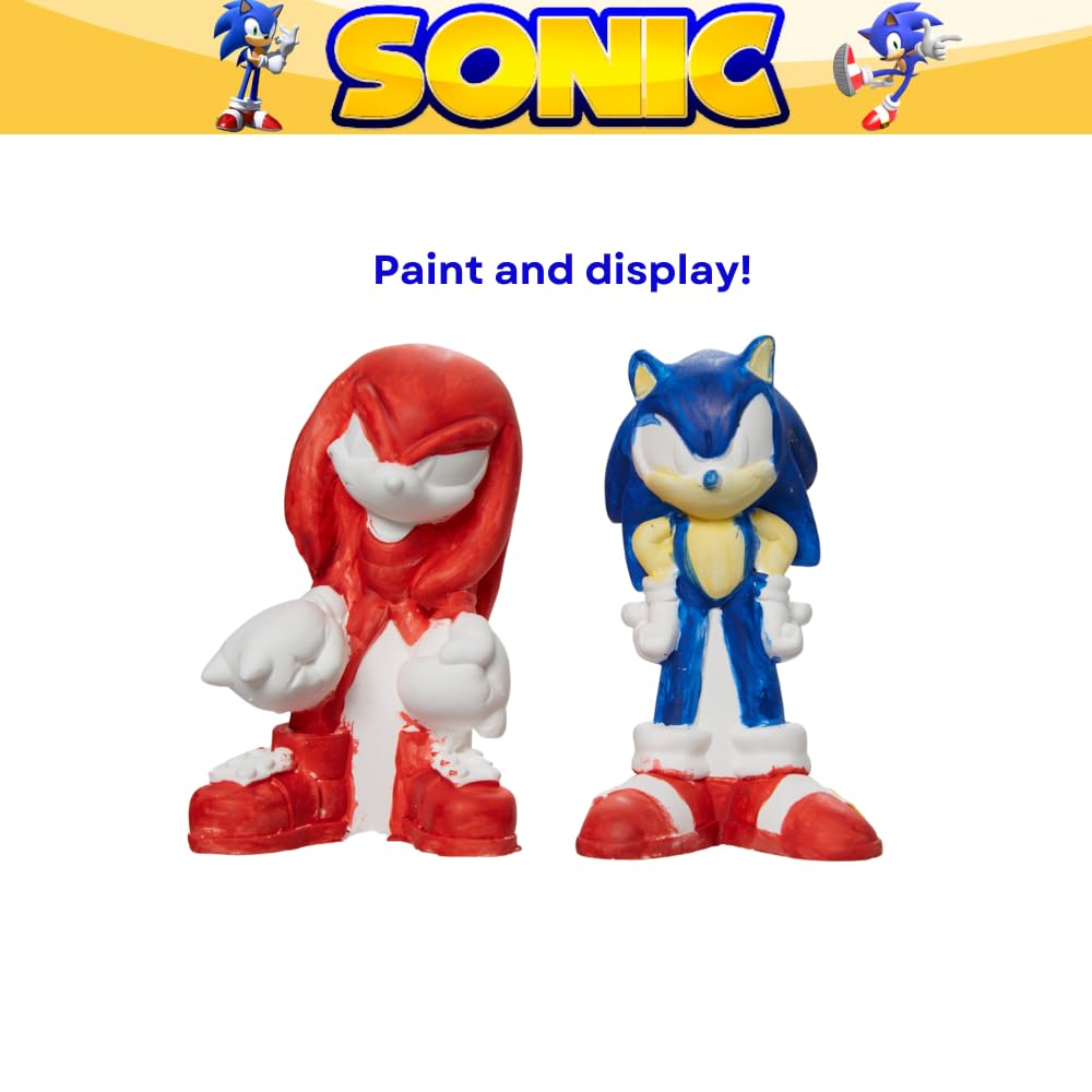Innovative Designs Sonic The Hedgehog DIY Paint-Your-Own Figurines Set — Sonic & Knuckles