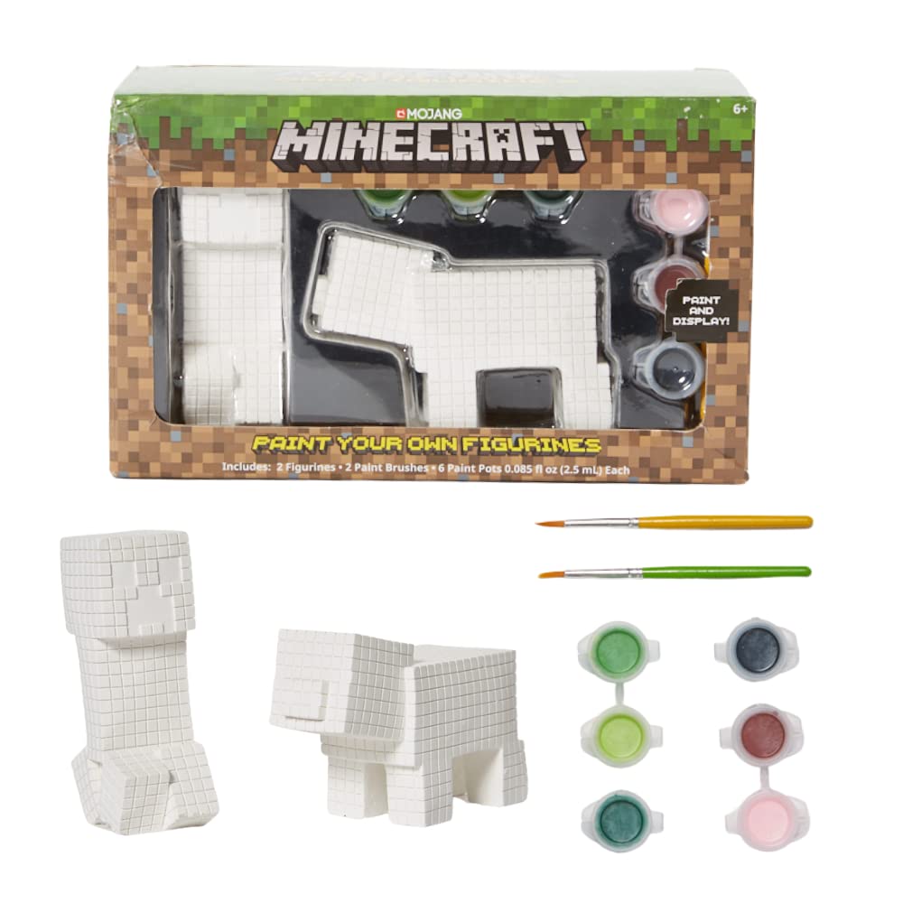 Innovative Designs Minecraft Paint-Your-Own Figurines | Kids Arts & Crafts Set