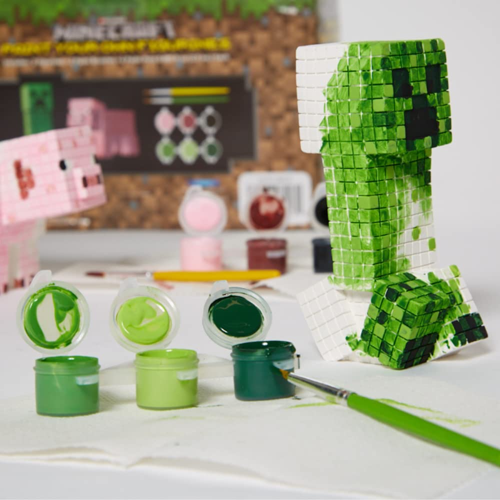 Innovative Designs Minecraft Paint-Your-Own Figurines | Kids Arts & Crafts Set