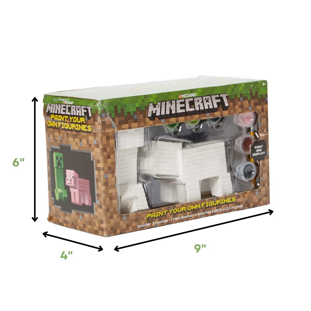 Innovative Designs Minecraft Paint-Your-Own Figurines | Kids Arts & Crafts Set