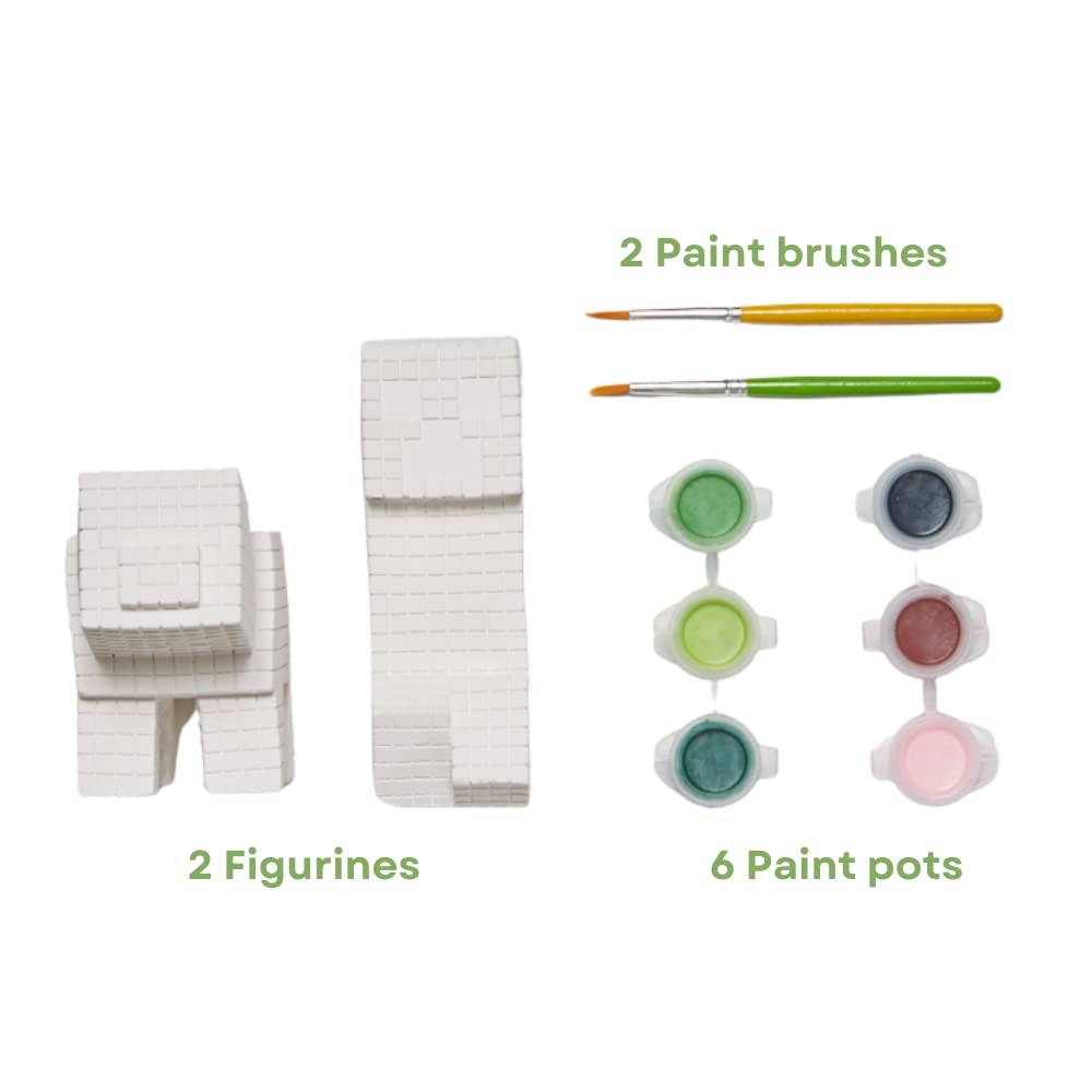Innovative Designs Minecraft Paint-Your-Own Figurines | Kids Arts & Crafts Set