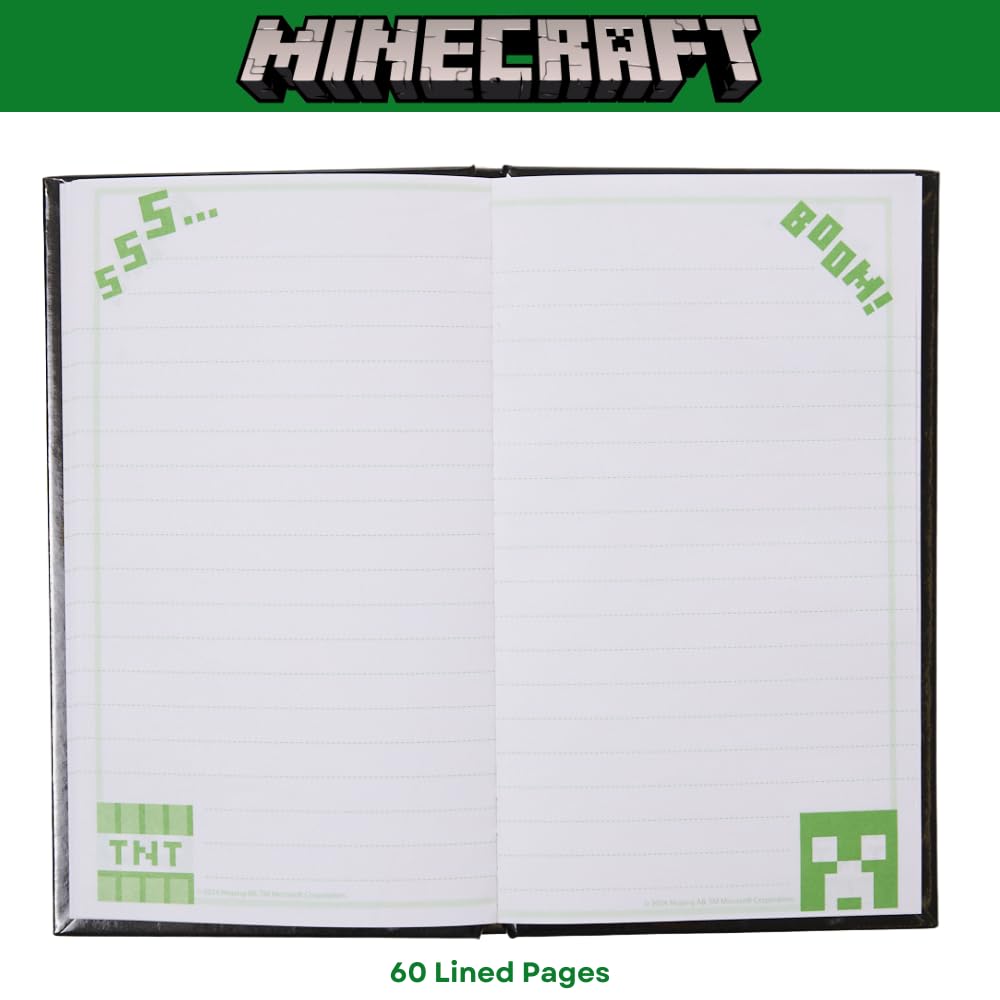 Innovative Designs Minecraft Stationery Set — Journal, Stickers & Pen for Kids
