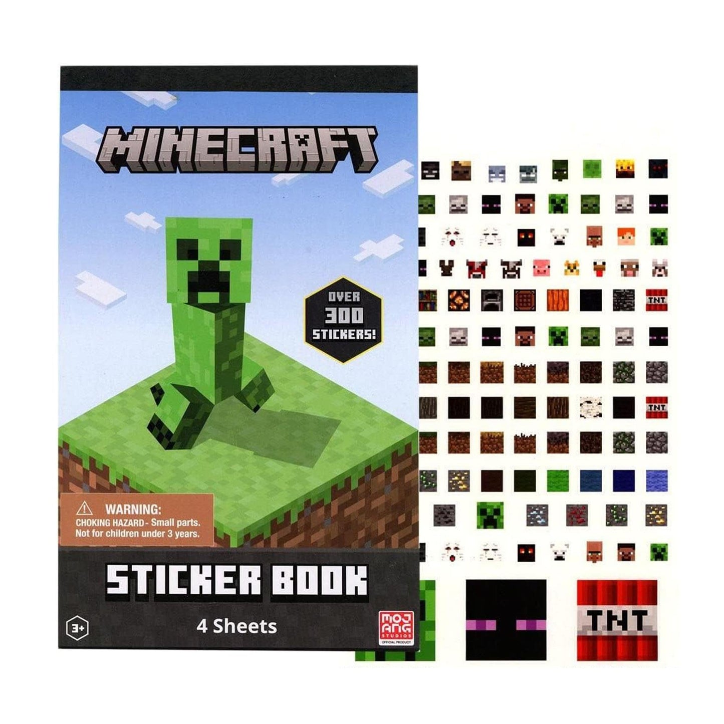 Minecraft 4 Sheet Sticker Pad, 200+ Stickers | Innovative Designs
