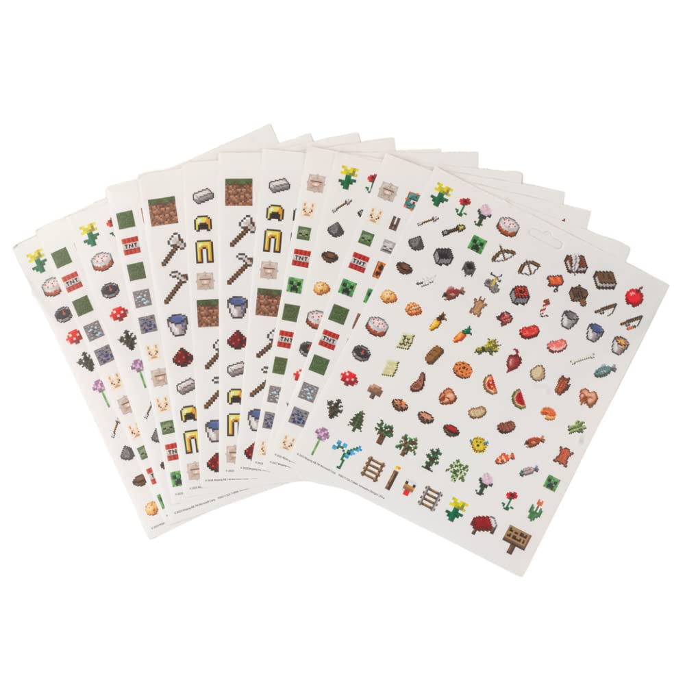 Minecraft Stickers for Kids – 14 Sheet Book Set with 1200+ Stickers | Innovative Designs