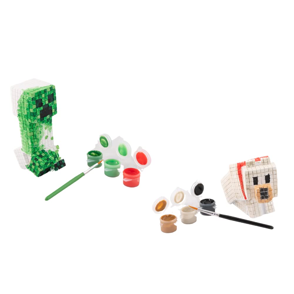 Minecraft Paint-Your-Own Figurines Set – Ceramic DIY Craft Kit | Innovative Designs