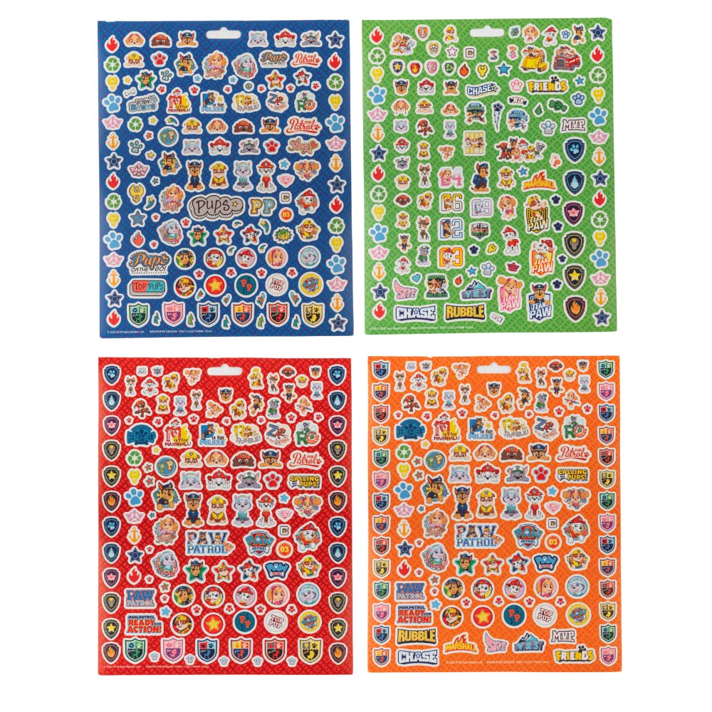 Nickelodeon Paw Patrol Sticker Book Set – 14 Sheets, 1200+ Puffy & Regular Stickers | Innovative Designs