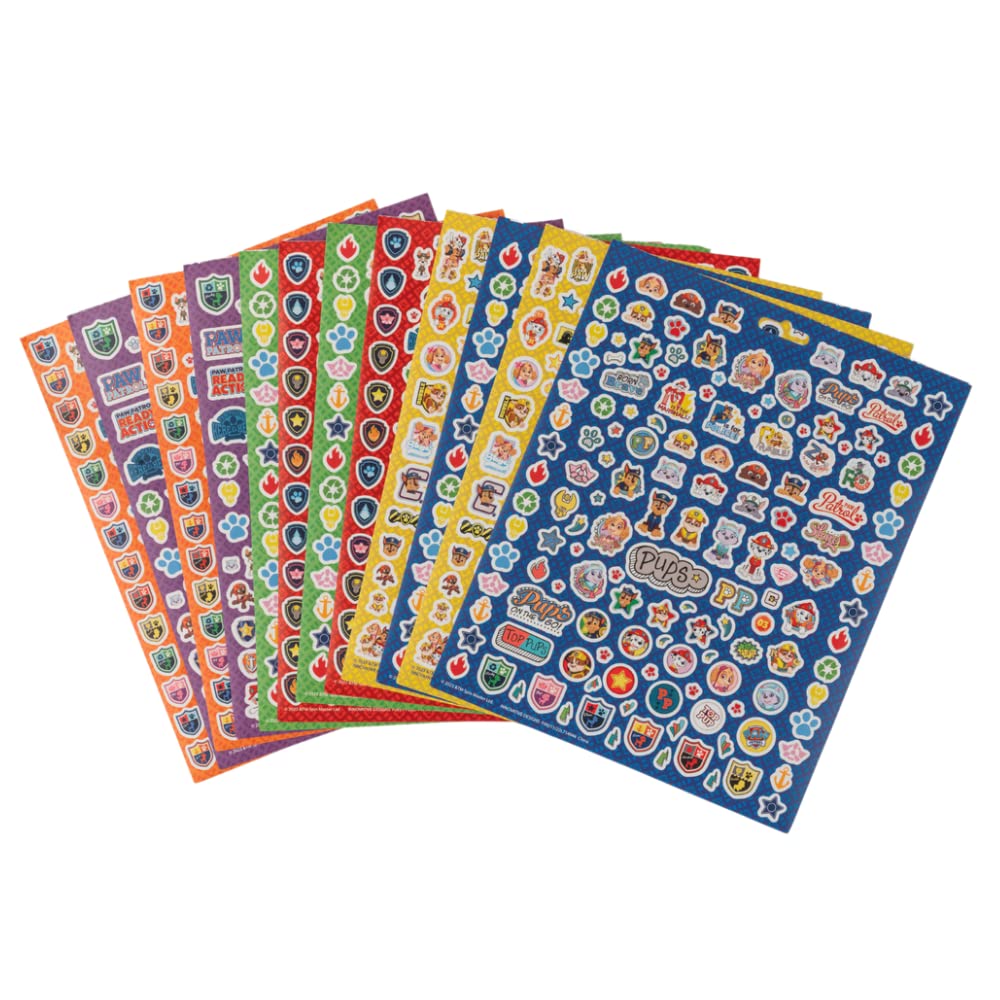 Nickelodeon Paw Patrol Sticker Book Set – 14 Sheets, 1200+ Puffy & Regular Stickers | Innovative Designs