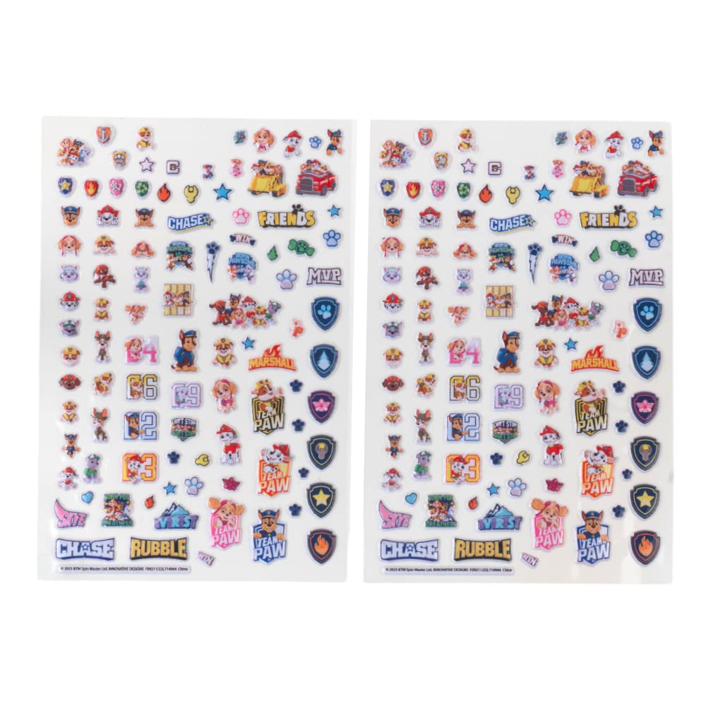 Nickelodeon Paw Patrol Sticker Book Set – 14 Sheets, 1200+ Puffy & Regular Stickers | Innovative Designs