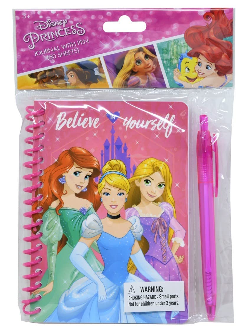 Innovative Designs Princess Spiral Notebook with Pen – Poly Bag Included