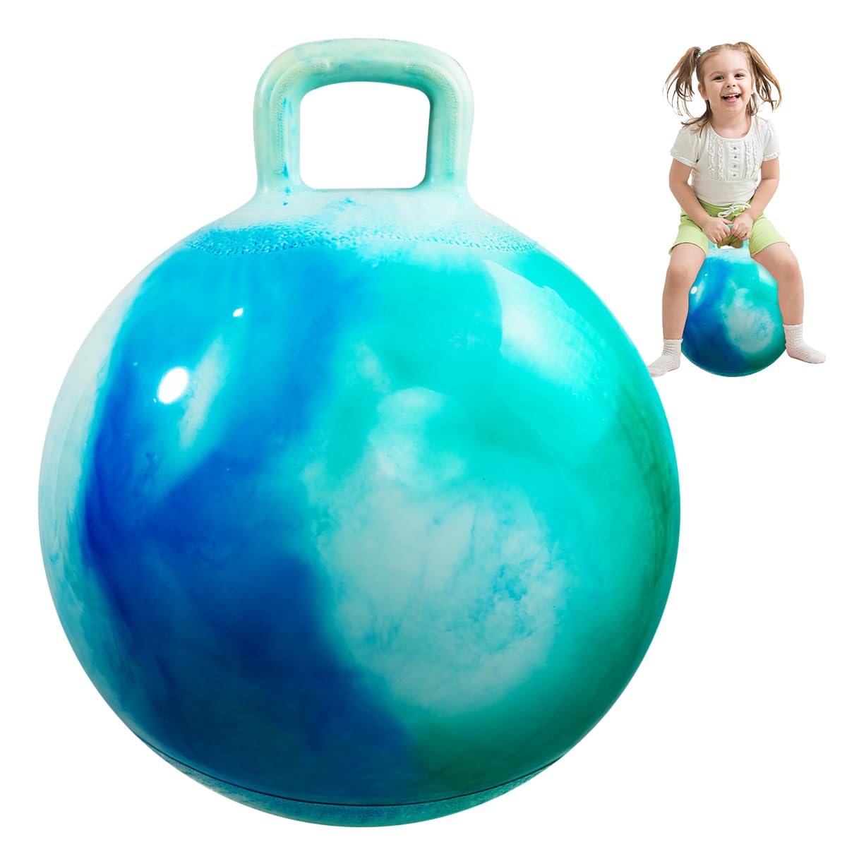 INPODAK Hopper Ball 18 Inch with Handle – Safe Jumping Toy for Kids Aged 3–6