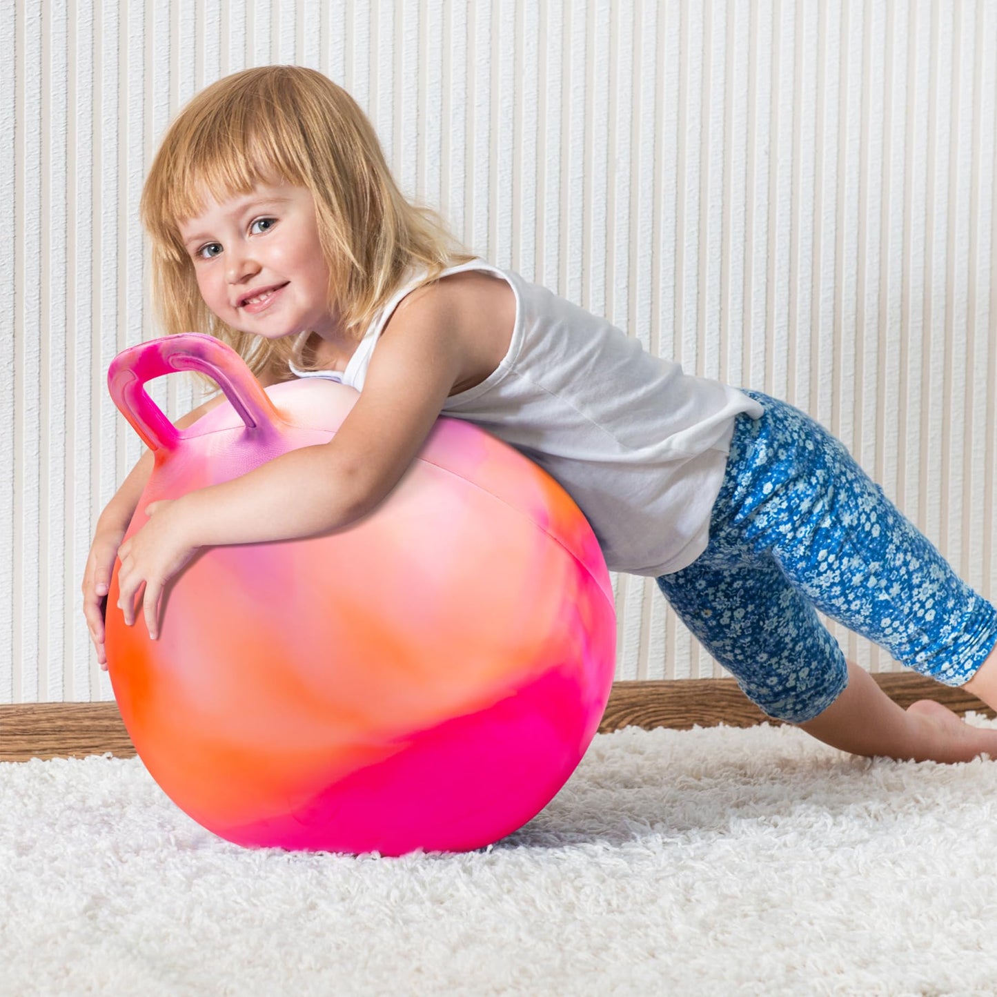 INPODAK Hopper Ball 18 Inch with Handle – Safe, Durable Kids Toy for Ages 3–6